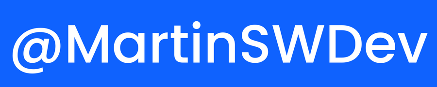 MartinSWDev handle as red text